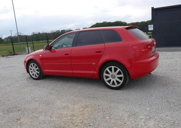 Audi A3 cena 18800 przebieg: 221694, rok produkcji 2006 z Szczytna małe 326